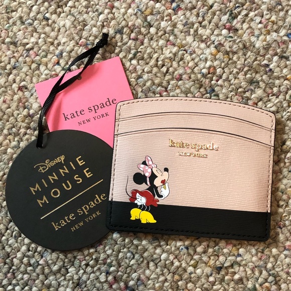 HP 🆕 Kate Spade x Disney Minnie Mouse Card Holder - Picture 3 of 12